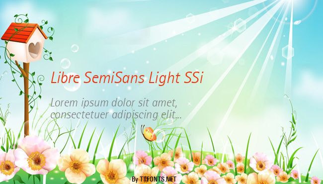 Libre SemiSans Light SSi example